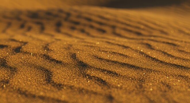 Desert Sand Textures Golden Hues and Intricate Patterns