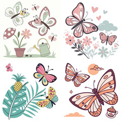 High-Quality Butterfliess Illustrations in Various Styles – SVG Bundle