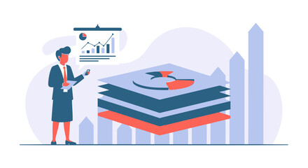 Data Visualization For Business Performance And Financial Strategy Presentation