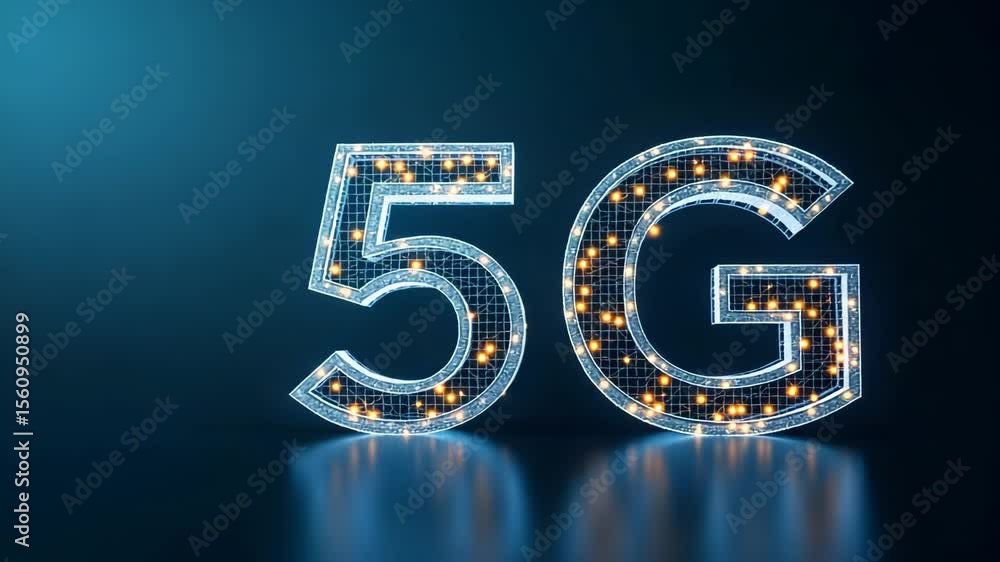 Poster groundbreaking 5g industrial revolution concept demonstrating transformative connectivity smart auto