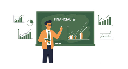 Fototapeta premium Financial Planning And Analysis For Growth Company Strategy Presentation