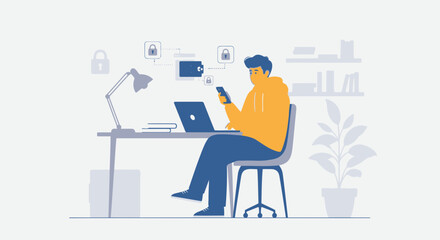 Secured Digital Future Manages Cryptocurrency At Home Using Laptop And Phone