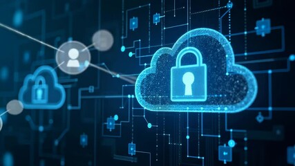 Advanced cloud security solutions deliver comprehensive data protection real time threat detection and robust encryption protocols to secure enterprise digital infrastructures. in  Photo Stock  Concep