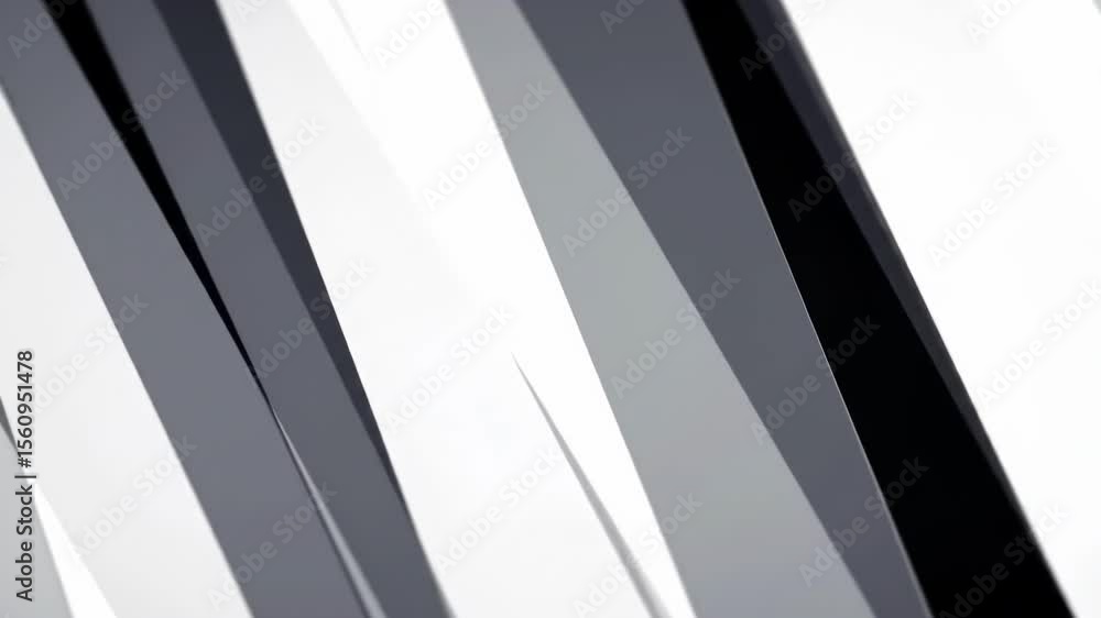 Poster abstract background featuring a geometric pattern of diagonal white and gray lines creating a modern