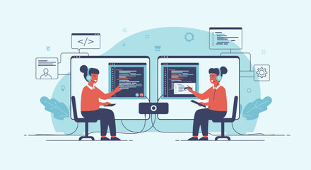 Remote Collaboration Streamlines Programming Workflow Through Online Virtual Meeting