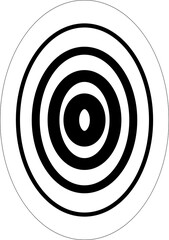 Dynamic oval line shape, logo, icon. Geometric elements