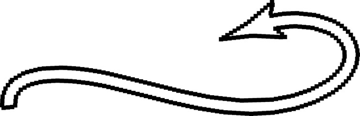 Arrows pixel different shapes and directions