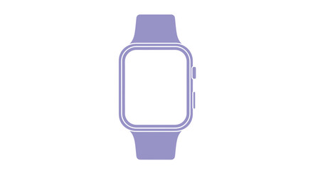 Smartwatch vector illustration for wearable technology and fitness tracking design and digital lifestyle app vector