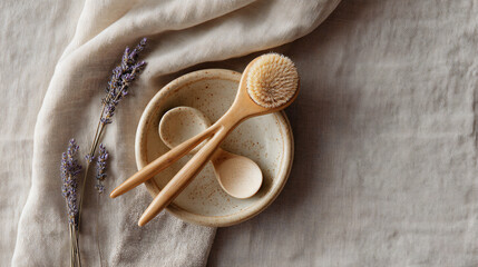 Bamboo Spa Tools with Lavender