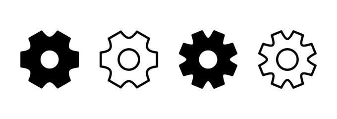Setting icon logo design. Cog sign and symbol. Gear Sign