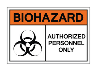 Caution Biohazard Sign for Restricted Area Access and Safety Compliance