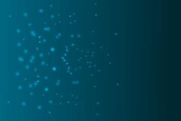 Shining blue abstract background with glowing particles, stars, and snowflakes, perfect for winter holiday designs