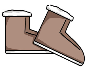 Boots icon isolated on transparent background.
