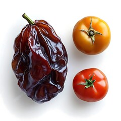 
Uva passa, uva seca, Frutas, verduras, temperos frescos. Isolados em fundo branco.

