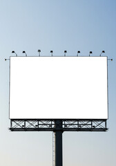 Obraz premium Blank billboard with blue sky