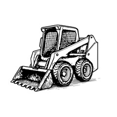 Naklejka premium mini loader line icon vector on white background Vector line icon on white background
