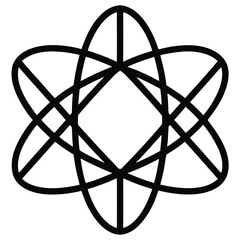 physicist element isolated string theory model on white background