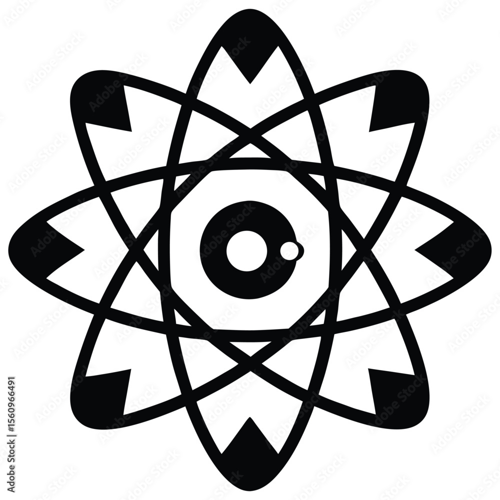 Poster physicist element isolated thermodynamic cycle on white background