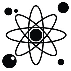 physicist element isolated vector diagrams on white background