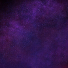 Abstract purple cosmic background with starry texture