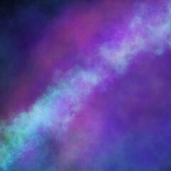 Abstract purple and blue cosmic nebula background