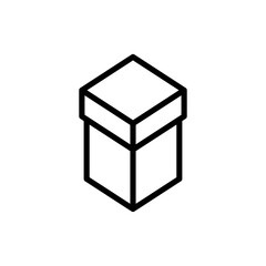 Box icon symbol for apps and websites. box sign and symbol, parcel, package