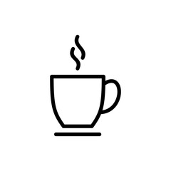 coffee cup icon symbol for apps and websites. cup a coffee sign and symbol