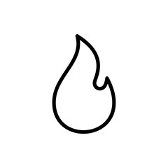 Fire icon symbol for apps and websites. fire sign and symbol