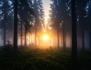 Golden light breaking through dark clouds symbolizing hope and new beginnings