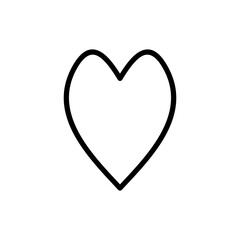 Love icon symbol for apps and websites. Heart sign and symbol. Like icon vector.