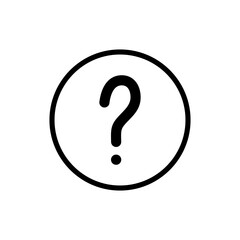 Question icon symbol for apps and websites. question mark sign and symbol