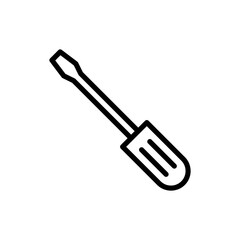 Screwdriver icon symbol for apps and websites. tools sign and symbol