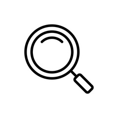Search icon symbol for apps and websites. search magnifying glass sign and symbol