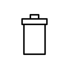 Trash icon symbol for apps and websites. trash can icon. delete sign and symbol.
