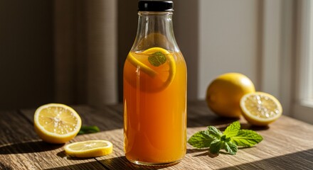 Refreshing Homemade Lemon Ginger Drink Recipe