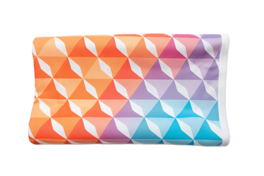 Colorful Geometric Textile Pattern Design art blue