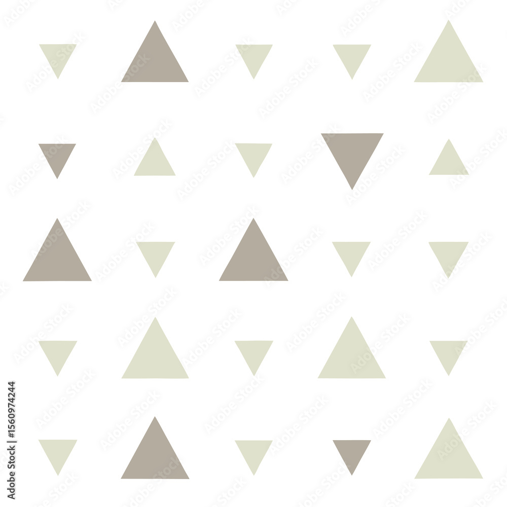 Poster abstract triangle pattern in neutral tones on a white background design element