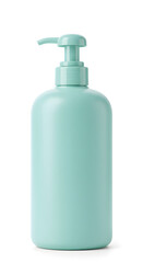 Gentle shampoo bottle for babies with pump cap and pastel mint tone v2