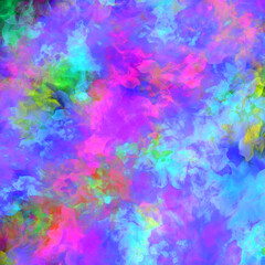 Vibrant abstract colorful paint and watercolor swirl background