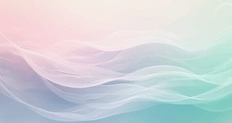 Abstract blue background with flowing waves and light lines, an artistic digital illustration of the ocean's motion