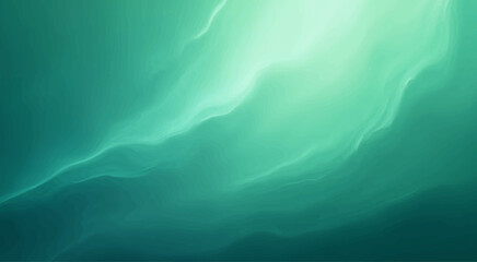 Deep blue ocean waves reflect sunlight under a sky with abstract clouds