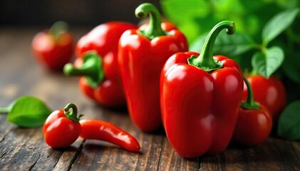 Freshly Harvested Red and Green Jalape?o Peppers, Vibrant and Ready for Spicy Recipes