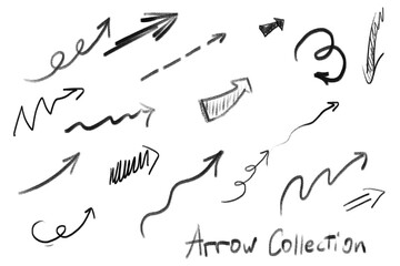 Arrow collection with various styles and directions. Perfect for infographics, UI, web, apps, and maps. Includes curved, straight, dotted, and decorative arrows.