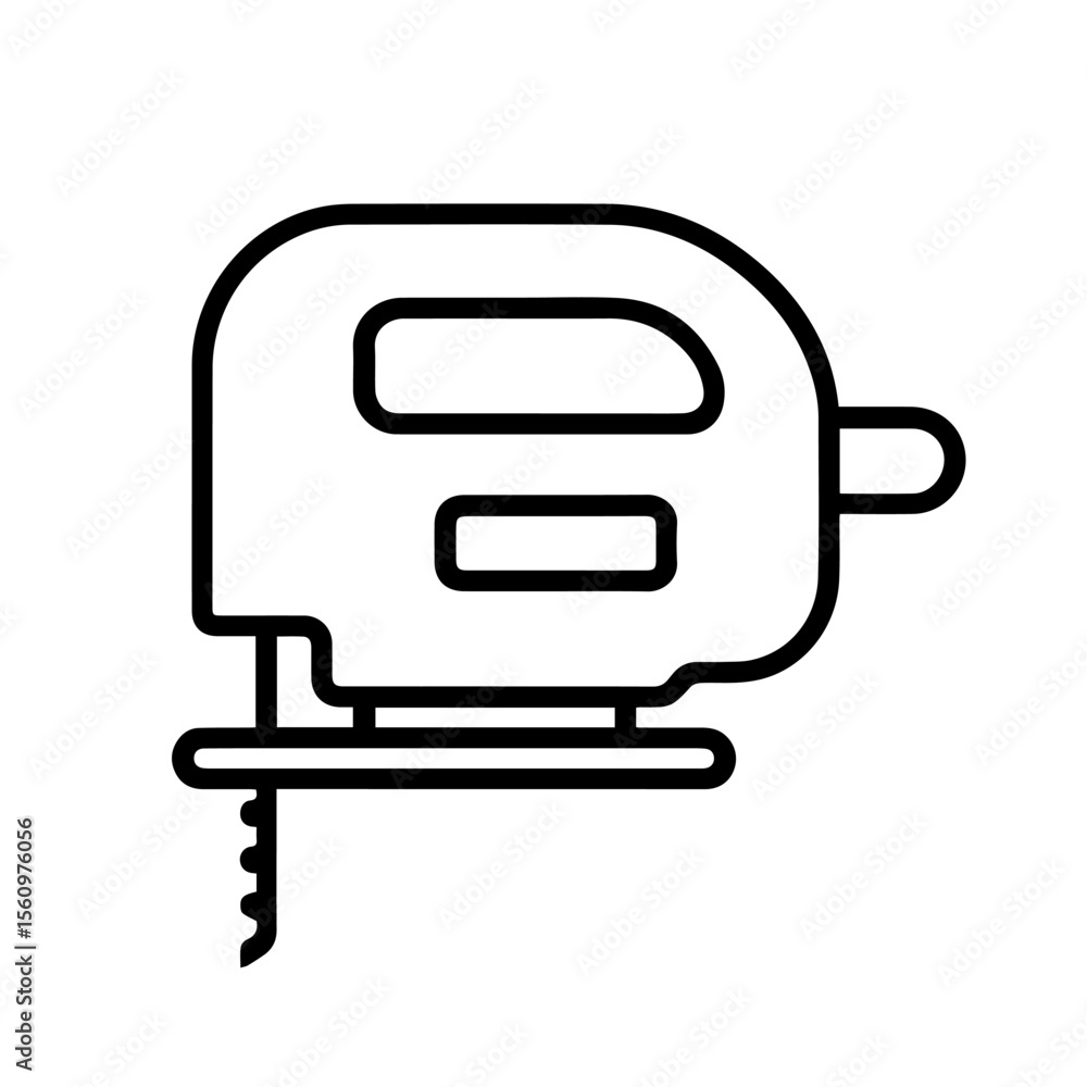 Poster jigsaw line icon vector on white background vector line icon on white background