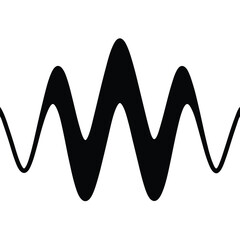  Mathematician element isolated sine wave on white background 