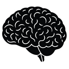 Mathematician element isolated brain with numbers on white background