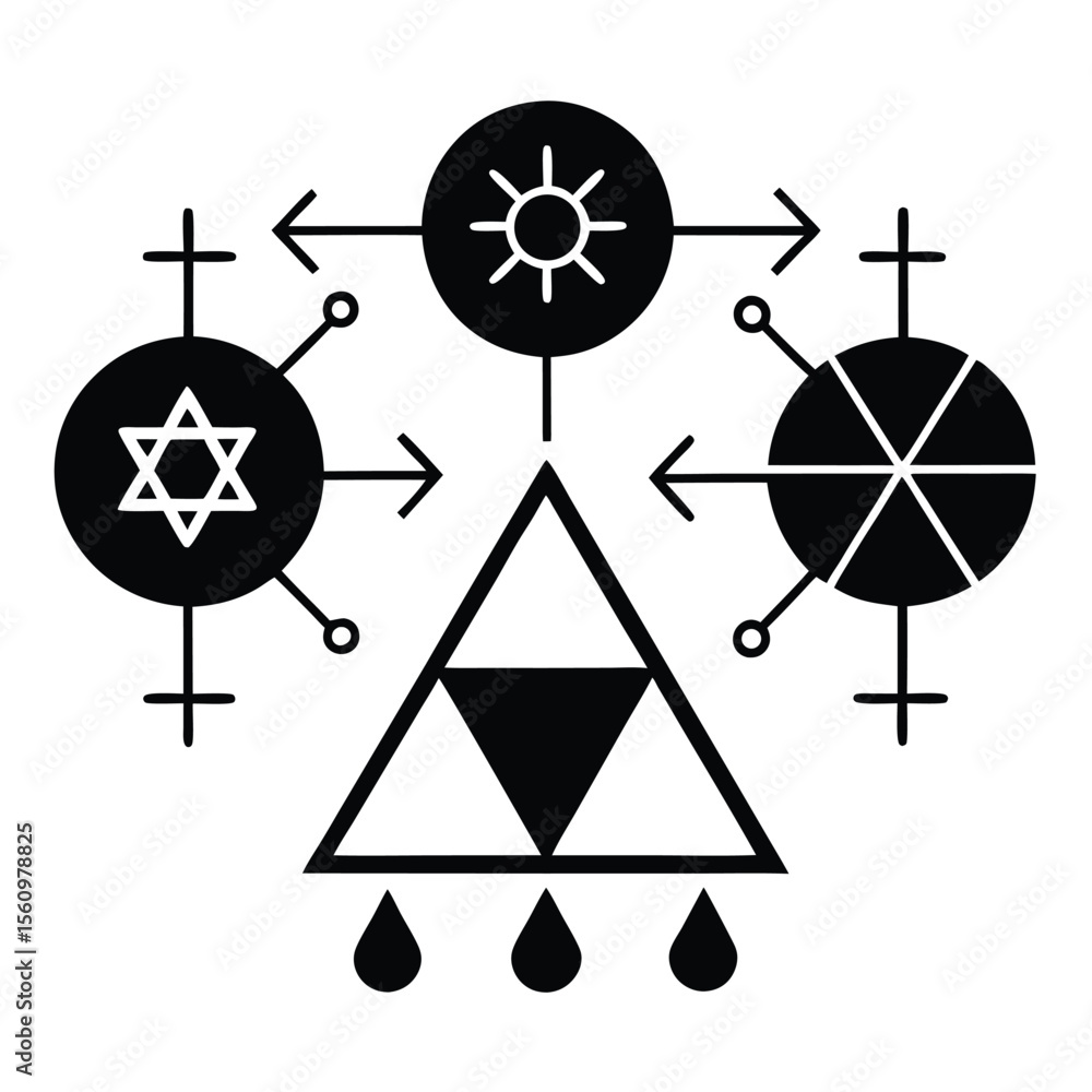 Aufkleber mathematician element isolated logical equations on white background