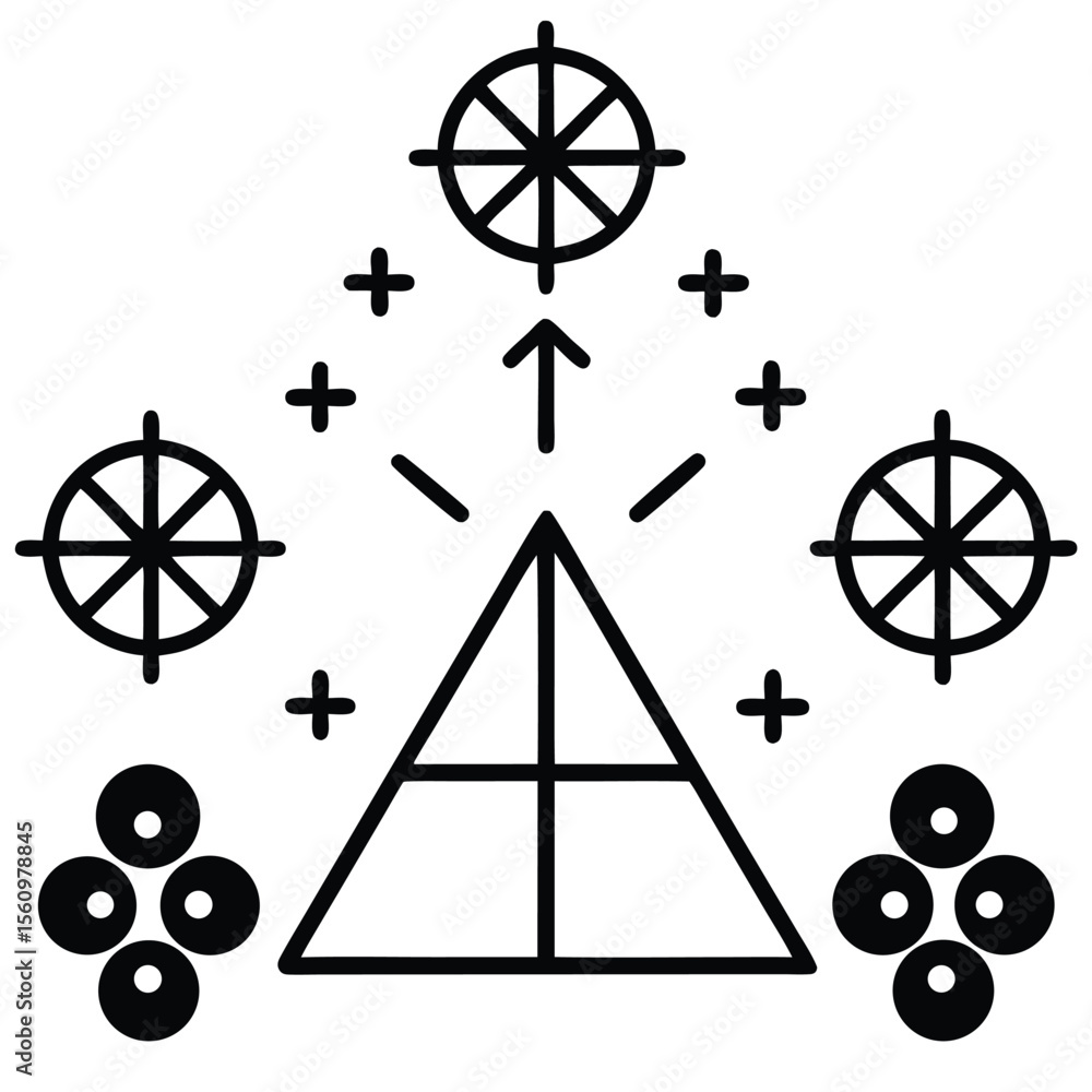 Aufkleber mathematician element isolated logical equations on white background