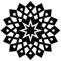 Mathematician element isolated tessellation pattern on white background