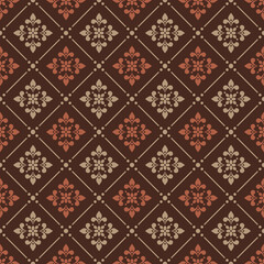 ThaiMochaccino Floral Grid , BrickBrown Thai Elegance , MochaThai LotusPattern , BeigeDiamond ThaiStyle , ThaiClassic MochaLoom